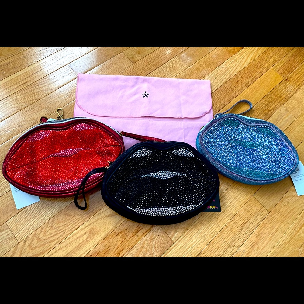 New Lips Shaped Rhinestone Crossbody Rebel Athletic - includes one each color